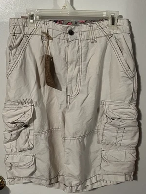 Шорты карго мужские Red Camel бежевые искусственно состаренные 31 хлопок 6 карманов T33 - Изображение 1 из 4