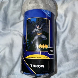 DC Comics Batman Techy Bat Throw Blanket “46 X 60 “ - Picture 1 of 3