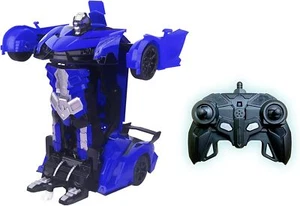 Turbo Twister 2 in 1 Blue Morpher RC Car That transforms into a Robot - Picture 1 of 3