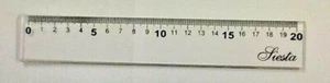 20 cm Acrylic ruler with metal edge - Picture 1 of 1