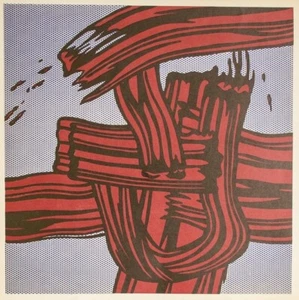 Roy Lichtenstein, Quadro Rosso, Litografia Antica, 1971, Pop Art - Foto 1 di 3