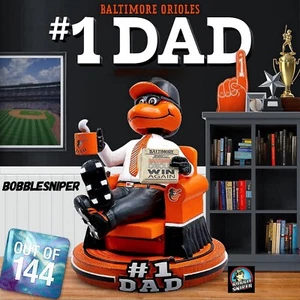 THE ORIOLE BIRD Baltimore Orioles #1 Dad "Father's Day" Mascot MLB Bobblehead - Picture 1 of 9