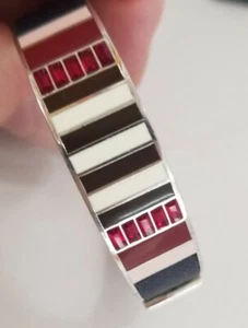 Henri Bendel NY Crystal Oval Bangle Bracelet Enamel - Picture 1 of 11