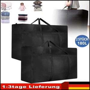 2x Aufbewahrungstasche Einkauftasche Allzwecktasche Umzugstasche Reisetasche - Bild 1 von 16