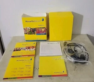 Rosetta Stone French Francais TOTALE  Level 1 thru 5 -Headphones - Picture 1 of 7