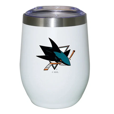 San Jose Sharks 12oz. Logo Stemless Tumbler Cover