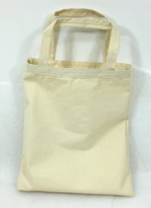 Reusable Canvas Tote Bag Natural Cotton Grocery Shopping Bags 15"x15" USA NEW - Picture 1 of 22