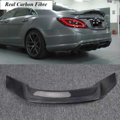 Alerón trasero de fibra de carbono real estilo R para Mercedes Benz CLS W218 2011-2018 Foto 1 de 4