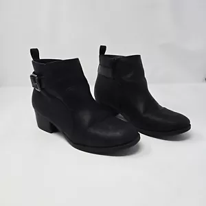 Childrens Place Short Ankle Black Zip Up Boots Girls Size 4 Booties-to - Picture 1 of 15