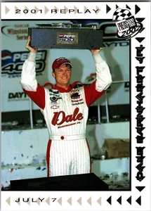 2001 Press Pass Trackside - #75 Dale Earnhardt Jr  2001 Replay - Free Shipping - Picture 1 of 2