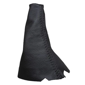 CITROEN C3 PICASSO (2009-2015) Cuffia Leva Cambio Vera Pelle - Cuciture Nero - Picture 1 of 2