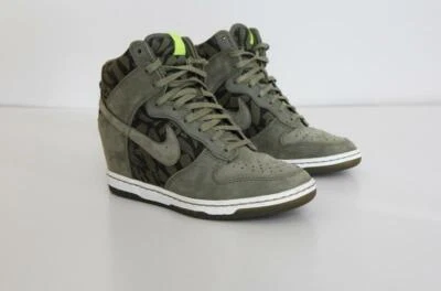 Nike Liberty wedge sneakers Dunk Sky Hi Lib ,Olive/Medium Olive. 6,5  US - Изображение 1 из 4