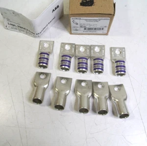 10 THOMAS & BETTS 54112 Compression Lug 3/8" 1 Hole Connector 4/0 AWG purple 54 - Picture 1 of 7