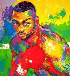 LeRoy Neiman ROY JONES JR Boxer Boxing Sport Vintage Art Print Bookplate 278 - Picture 1 of 4