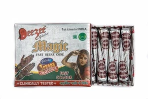 Golecha Brown Color Instant Henna Cones Temporary Tattoo Body Art Mehndi Ink - Picture 1 of 4