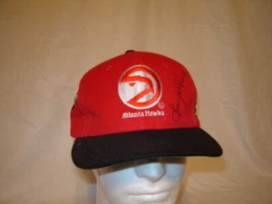 Vintage Atlanta Hawks Sports Specialties Snapback Side Wave Signed by Lenny Wilk - Picture 1 of 6