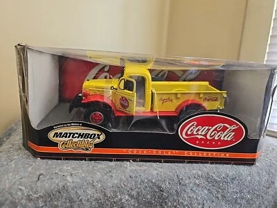 Coca Cola Matchbox Collectibles Die Cast 1946 Dodge Power Wagon Yellow 1:24 - Image 1 of 4