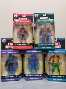 DC Direct First Appearance Series-4 Figures Aquaman, Blue Beetle, Atom, Martian - Picture 1 of 24