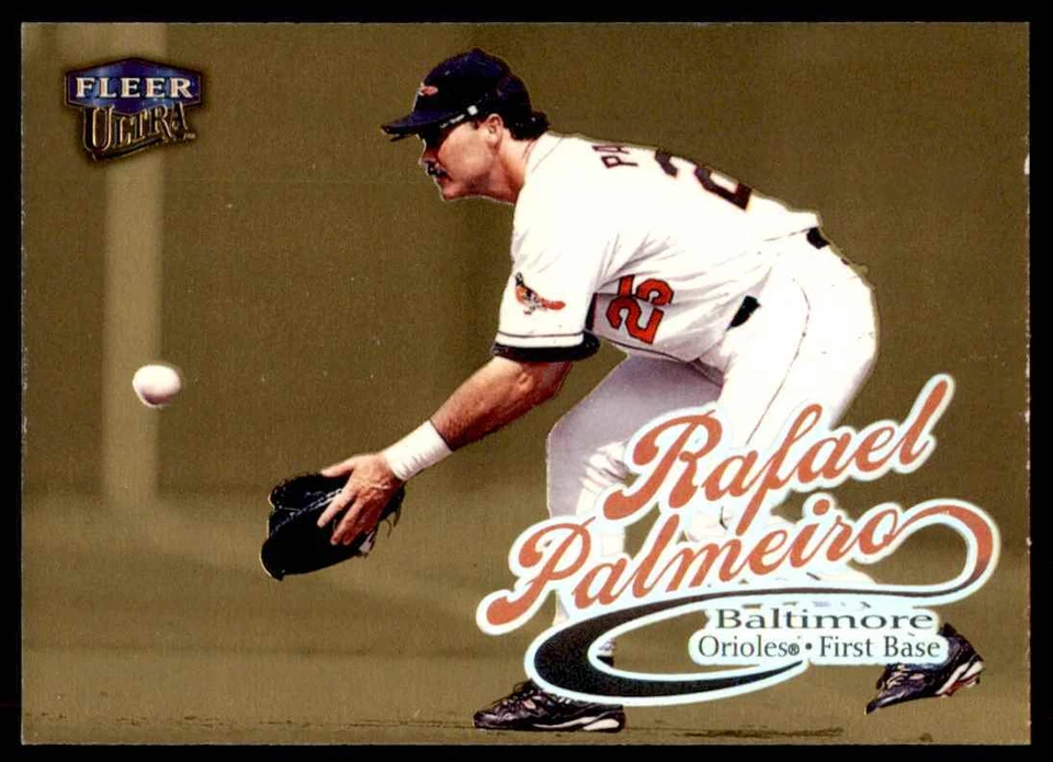 1999 Ultra Gold Medallion #143G Rafael Palmeiro Baltimore Orioles - Image 1 of 2