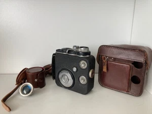 Vintage Eumig 8mm Film Camera with Case & Lens Pouch UNTESTED - Chic Decor Piece - Picture 1 of 13