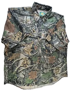 Cabelas Hunting Shirt Mens XL Camouflage Short Sleeve Regular Heavy Vented - Picture 1 of 13