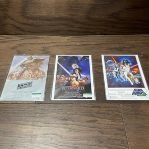 Star Wars Imperium schlägt zurück Poster Postkarte Japan Menge 3 brandneu versiegelt - Bild 1 von 11
