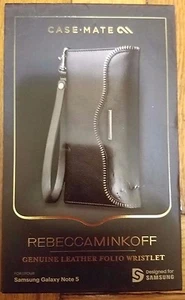 Muñequera tipo folio de cuero negro Case-Mate Rebecca Minkoff para Samsung Galaxy Note 5 - Imagen 1 de 4