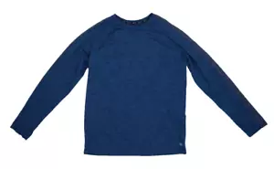 Gaiam Womens Heather Blue Gray Long Sleeve Round Neck Pullover Yoga Sweatshirt M - Picture 1 of 9