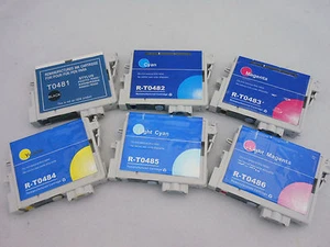 Cartucho de tinta T0481-T0486 para lápiz óptico Epson foto RX620 RX600 RX500 R340 R320 6 piezas - Imagen 1 de 1