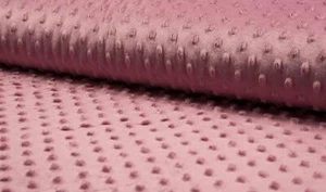 Luxury Supersoft DIMPLE Cuddle Soft Fleece Fabric Material - OLD ROSE - Picture 1 of 1