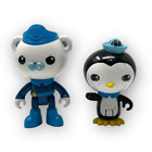 The Octonauts Mattel Lot of 2 Action Figures Captain Barnacles & Peso 2010 Flaws