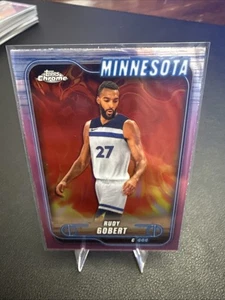 2024-25 Topps Chrome - Rudy Gobert #90 Pink - Picture 1 of 6