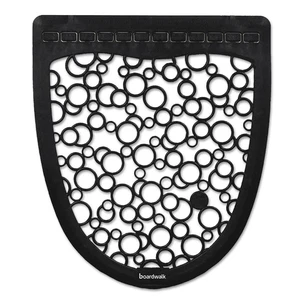 Boardwalk UMBW 17.5 x 20 Disposable Urinal Floor Mat 2.0 - Blk/Wht (6/CT) New - Picture 1 of 9