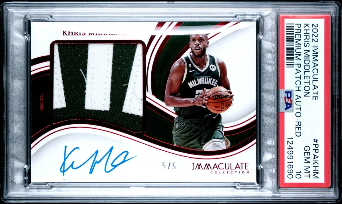 Khris Middleton Basketball Autographed Sports Trading Cards