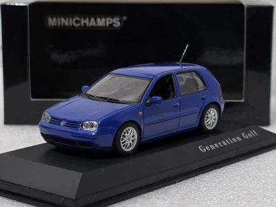 Volkswagen VW Golf 4 IV GTI Blue 1997 1:43 Minichamps EXTREMELY RARE!! - Image 1 of 4