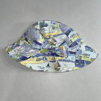Gymboree Summer Beach Sailboats Theme Bucket Hat - Size S/M 3-4 Years - Image 1 of 4