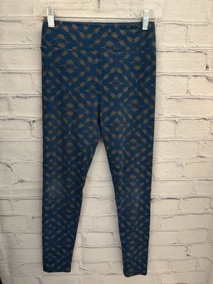 LulaRoe Blue and Orange Arrows Leggings Women's ONE SIZE - Image 1 of 4