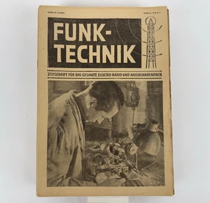 Funk Technik Zeitschrift Elektro Funk Radio - Jahrgang 1947 - Konvolut Heft 6-24 - Bild 1 von 7