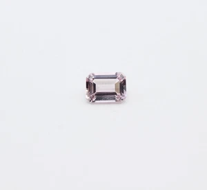 Morganite Gemstone Faceted Rectangular Pink Beryl Jewelry Crafting Collecting - Picture 1 of 8