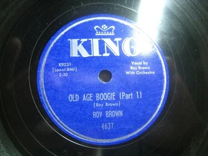 Roy Brown Old Age Boogie *King 4637 10" 78 rpm - Picture 1 of 4