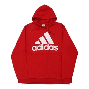 Adidas Spellout Hoodie - 2XL Red Cotton - Picture 1 of 10