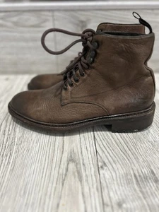 To Boot New York Boots Men's US Adam Derrick Italian Brown Leather Combat Ankle - Picture 1 of 11