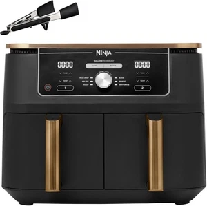 Ninja Foodi MAX Dual Zone Airfryer 2 compartimentos cobre/negro AF400EUCP NUEVO & EMBALAJE ORIGINAL - Imagen 1 de 6