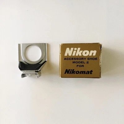 【MINT】 Nikon Accessory Shoe Model 2 For Nikon Nikomat Made in Japan in Box - Image 1 of 4