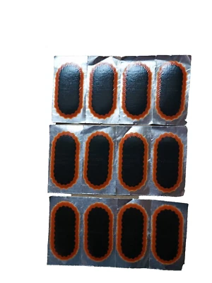 REMA TIP TOP 12x TIPTOP Schlauchflicken oval Größe F2 50 X 25 mm Flicken für Fahrrad Motorrad
