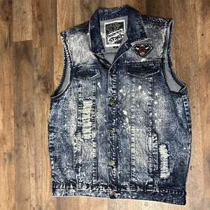 Vintage Diamond Stash Size XL Chicago Bulls Vest Jacket (B15) - Picture 1 of 4