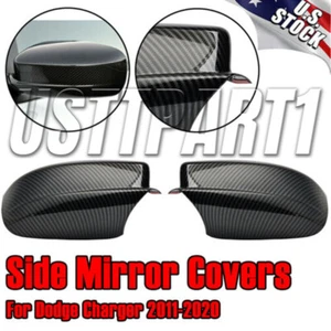 For Chrysler 200/300 For Dodge Charger 11-2020 Carbon Fiber Side Mirror Cover UP - Bild 1 von 10