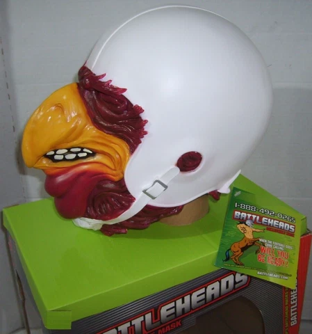 BATTLEHEADS FOOTBALL GAME MASK South Carolina GAMECOCKS MASCOT NEW HALLOWEEN Cover