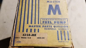 NOS Master 4328-MR Remanufactured Fuel Pump GMC Truck V8 1955 to 1959 - Picture 1 of 3