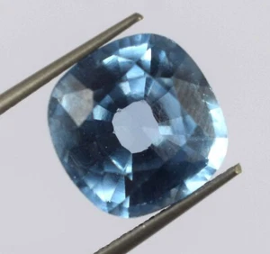 Brazilian Aquamarine 5.50 Ct Natural Cushion Loose Gemstone Certified C5936 - Picture 1 of 9